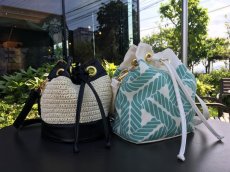 画像4: 巾着バケットバッグ・2WAYショルダーバック　（Bucket Bag） (4)