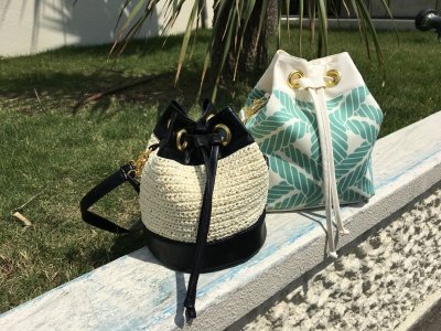 画像3: 巾着バケットバッグ・2WAYショルダーバック　（Bucket Bag）