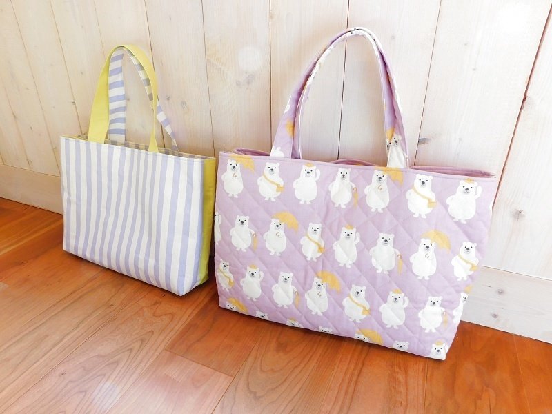 画像2: MMZ-72 MADISON2（マディソン2）双子トートバッグ・通園通学サイズ型紙（2サイズ展開）