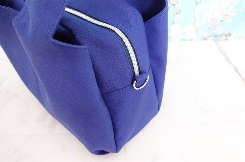 画像3: MMZ-90　Violet（ヴァイオレット）3Roomsトートバッグ・ショルダーバッグ型紙　【2サイズ展開】