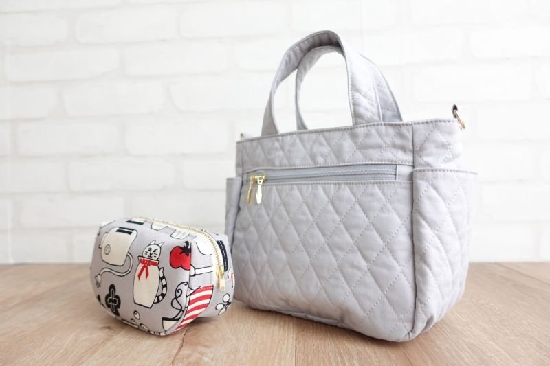 画像1: Nadia（ナディア）7roomsトートバッグ＆ショルダーバッグ型紙【3サイズ展開】