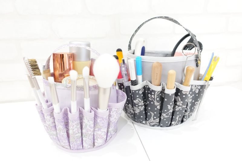 画像1: Candy(キャンディ)オーガナイザーボックス型紙/コスメ収納ボックス・裁縫道具収納・ペン立て・2サイズ展開