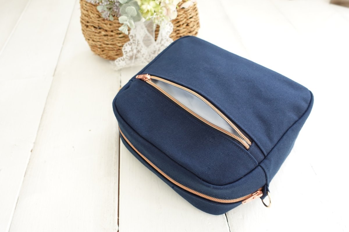 画像11: Caroline（キャロライン）2WAYスクエアーショルダートートバッグ型紙【2サイズ展開】 (11)