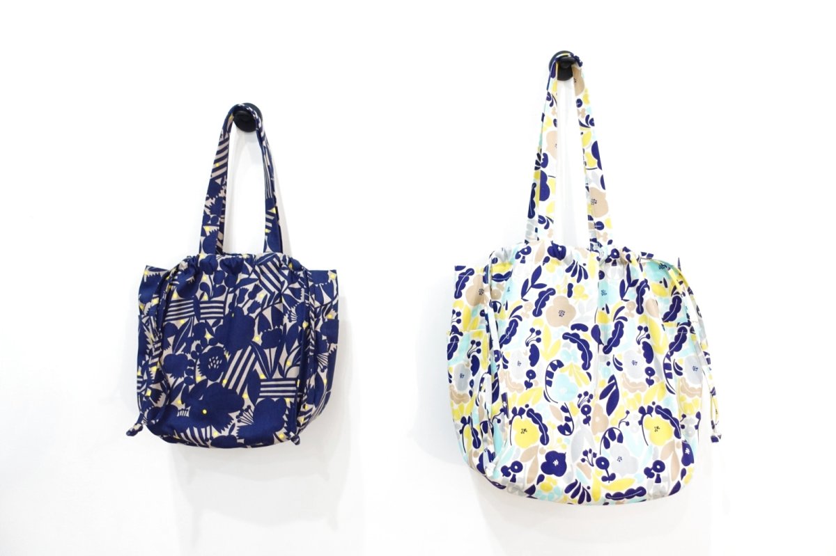 画像2: Pascale（パスカル）ラウンドフォルムのパッカブル巾着トートバッグ・2サイズ展開（ポケッタブル”タイプのトートバッグ） (2)