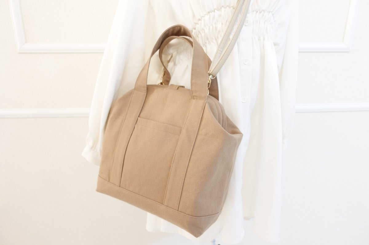 画像19:  Magnolia(マグノリア)ニューム口金のトートバッグ・ノーマルサイズ＆ショートサイズ【各2サイズ展開】（口金品番/TYB1221 /TYB1224専用型紙） (19)