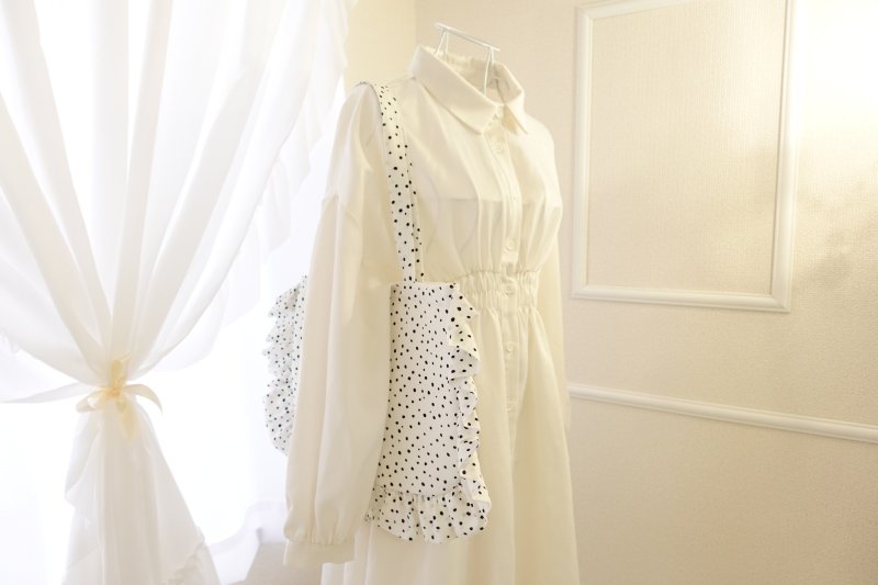 画像3: Peony(ピオニー)フリルトートバッグ型紙【タテ型・ヨコ型デザイン/各2サイズ展開】