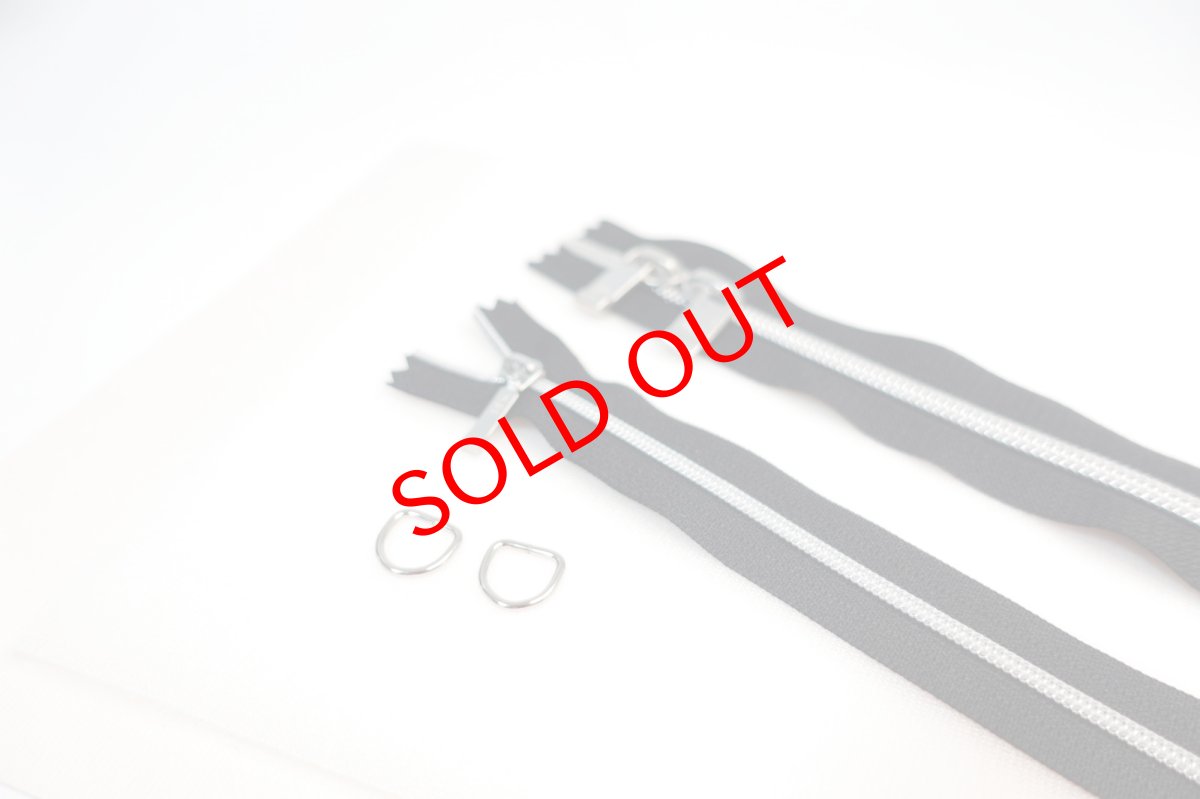 画像7: Margaret（マーガレット専用）専用副資材　ファスナー・Dカン・無地ボンテックス・ウレタンセットセット/お財布ポシェット用 (7)