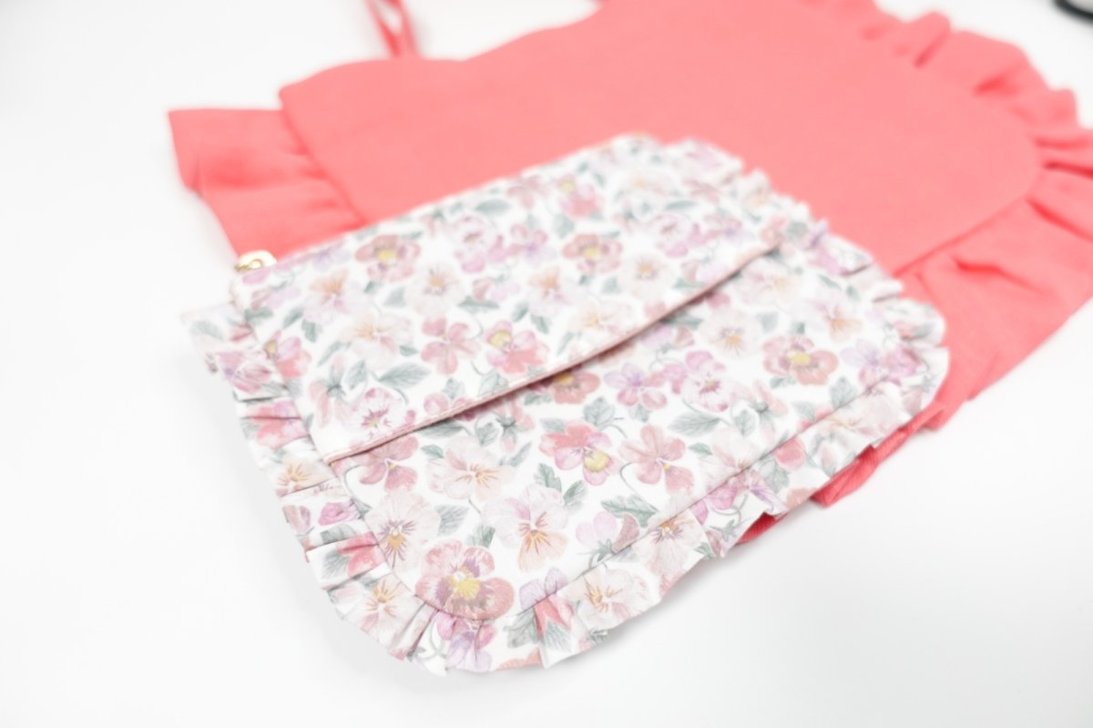 画像10: Rosette（ロゼット）ポケットティッシュケース付きフリルポーチ型紙 (10)