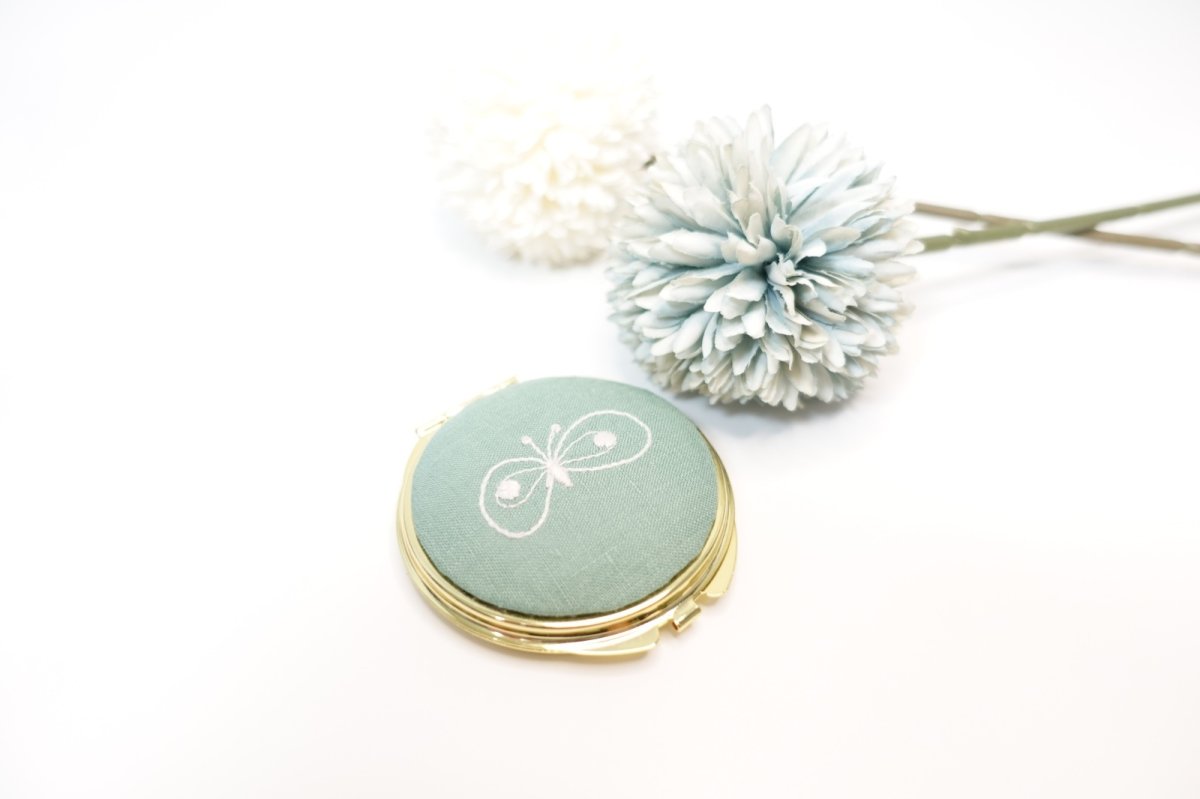 画像3: 丸型/小サイズ（６０mm）/ラウンドコンパクトミラー型紙・資材キット（型紙＆レシピプレゼント） (3)