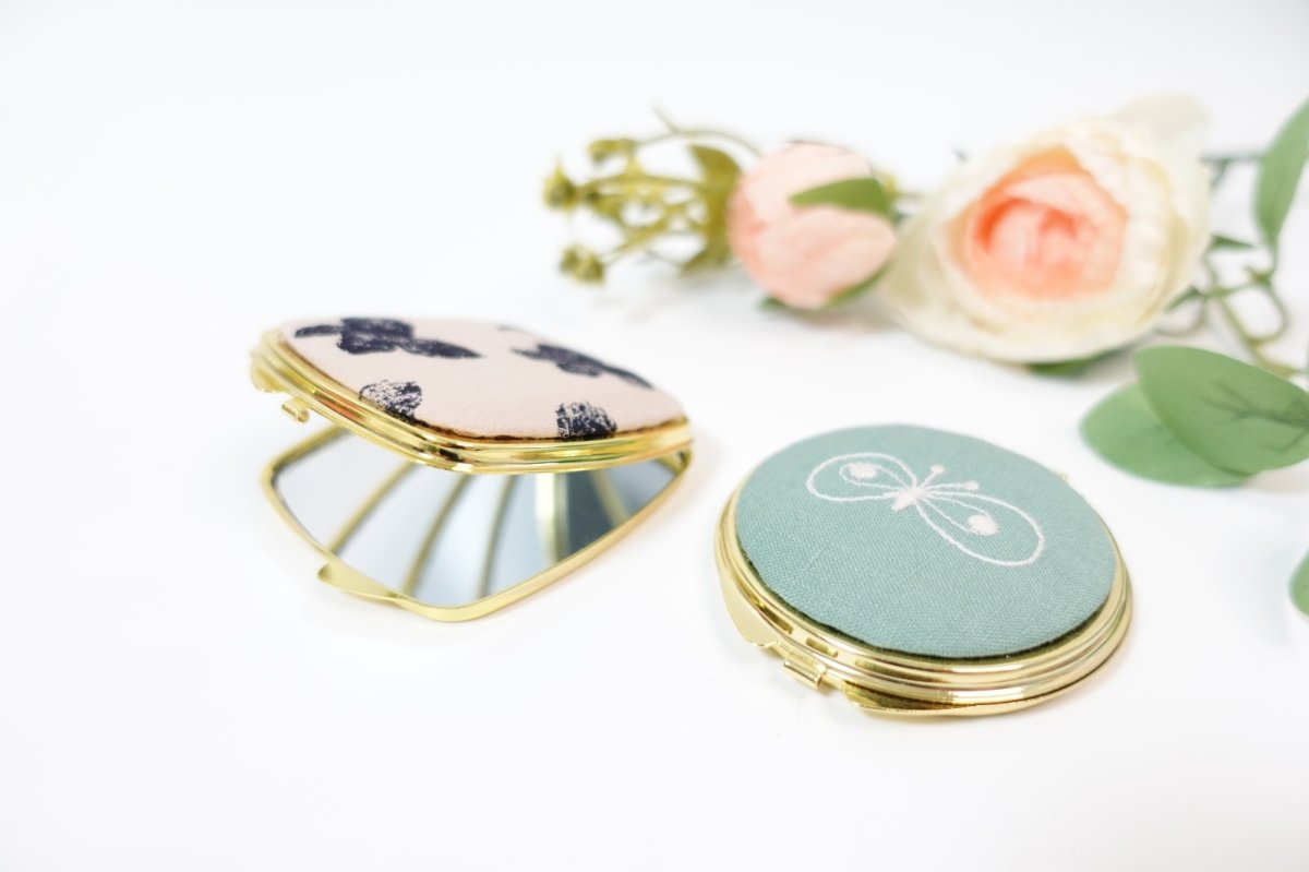 画像3: 四角・ラウンドコーナー型コンパクトミラー型紙・資材キット（型紙＆レシピプレゼント） (3)