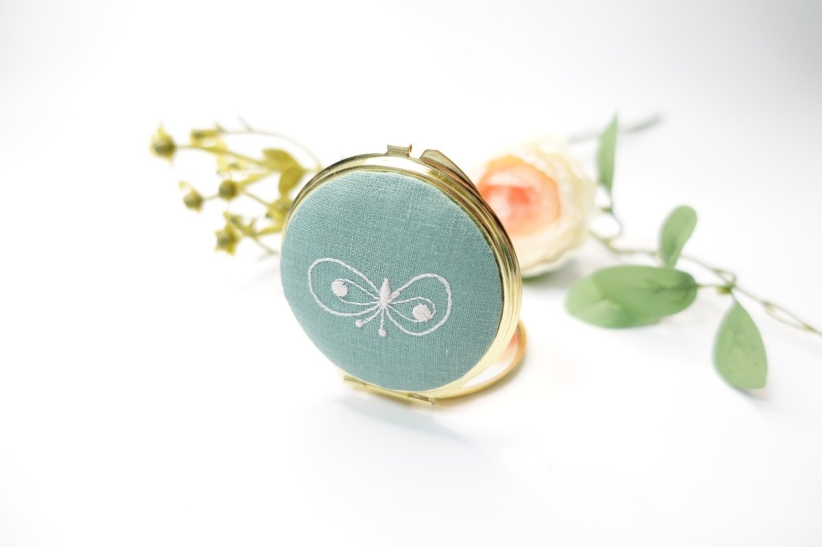 画像10: 丸型/小サイズ（６０mm）/ラウンドコンパクトミラー型紙・資材キット（型紙＆レシピプレゼント） (10)