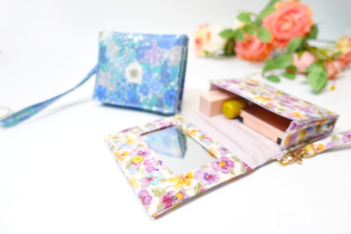 画像7: Lilac（ライラック）ミラー付コンパクトリップポーチ型紙 (7)