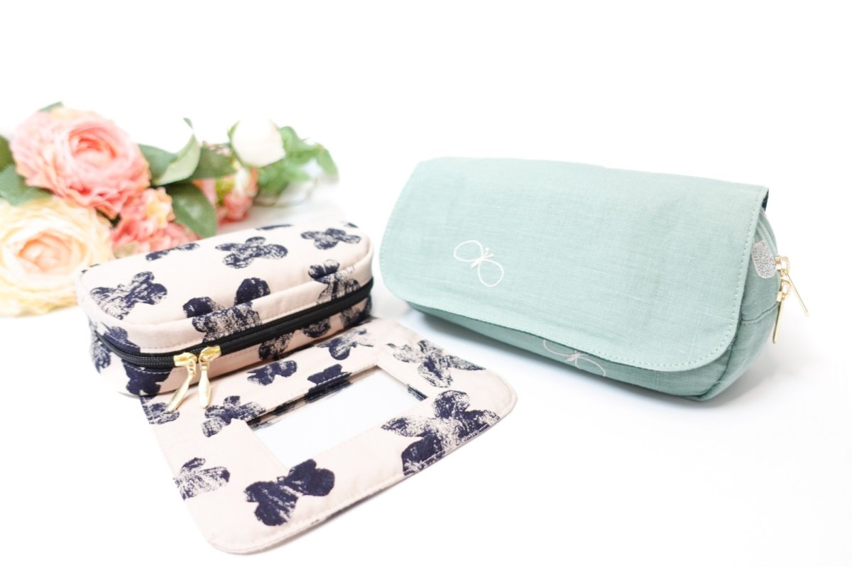 画像16:  Agnès(アニエス)ミラー付きラウンドファスナー開閉ポーチ（２サイズ展開） (16)