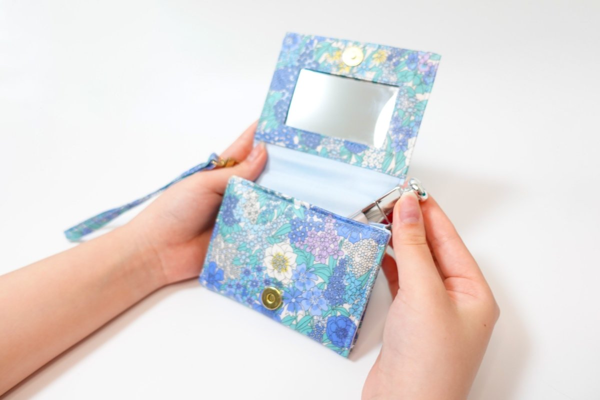 画像2: Lilac（ライラック）ミラー付コンパクトリップポーチ型紙 (2)