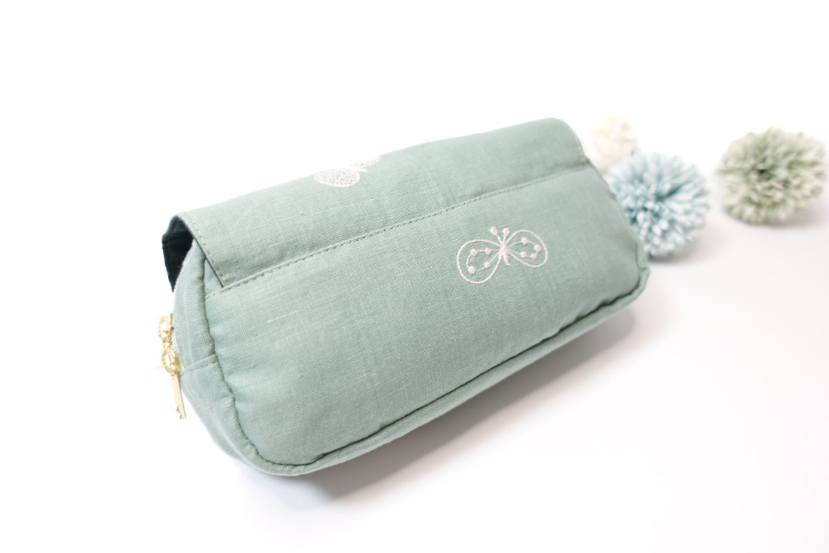 画像9:  Agnès(アニエス)ミラー付きラウンドファスナー開閉ポーチ（２サイズ展開） (9)