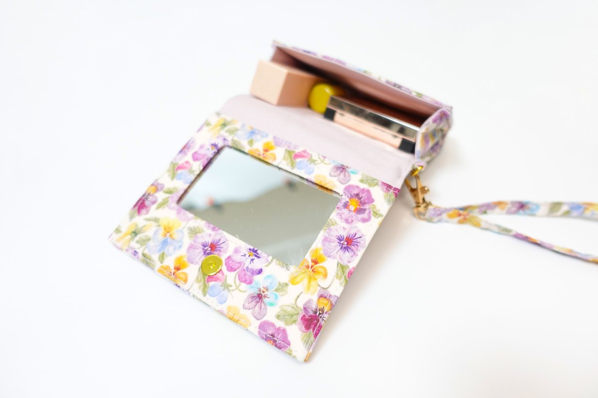 画像4: Lilac（ライラック）ミラー付コンパクトリップポーチ型紙 (4)