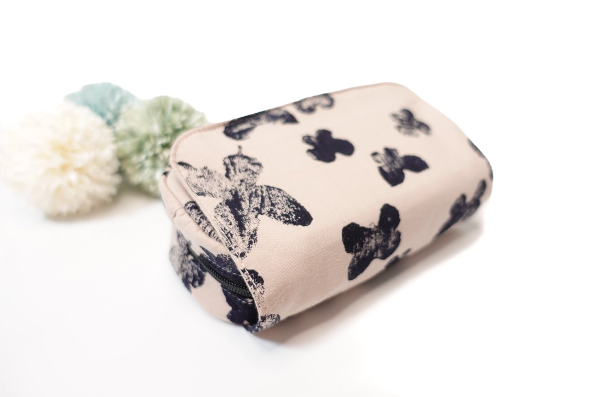 画像5:  Agnès(アニエス)ミラー付きラウンドファスナー開閉ポーチ（２サイズ展開） (5)