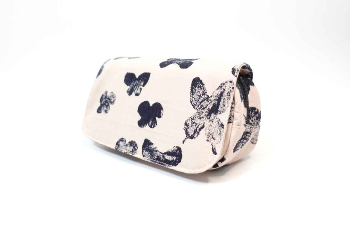 画像3:  Agnès(アニエス)ミラー付きラウンドファスナー開閉ポーチ（２サイズ展開） (3)