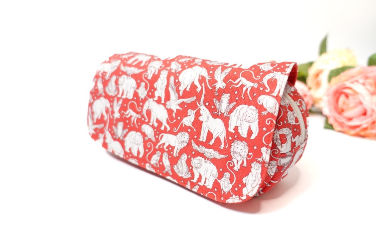 画像10:  Agnès(アニエス)ミラー付きラウンドファスナー開閉ポーチ（２サイズ展開） (10)