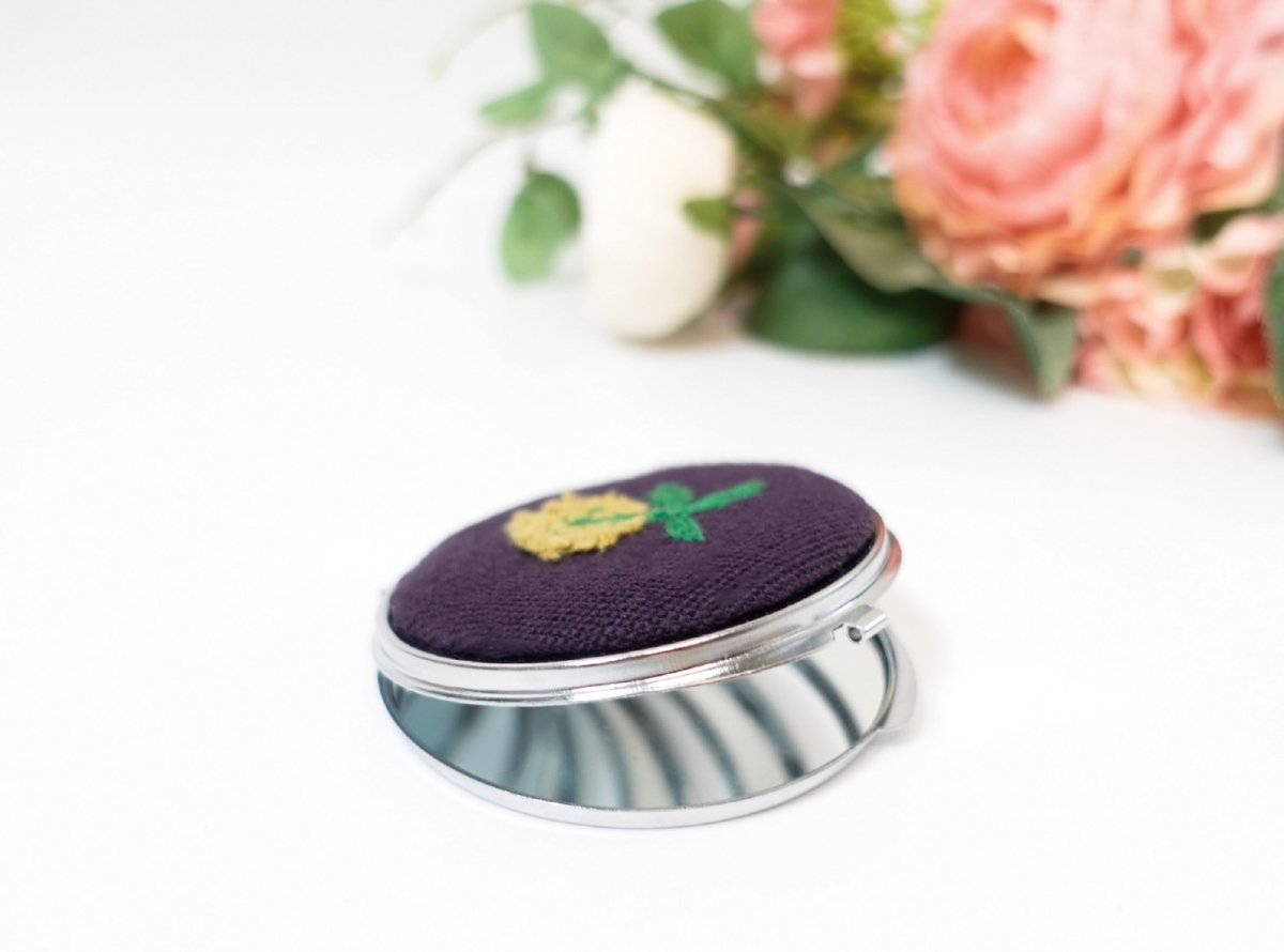 画像5: 丸型/大サイズ（70mm）/ラウンドコンパクトミラー型紙・資材キット（型紙＆レシピプレゼント） (5)