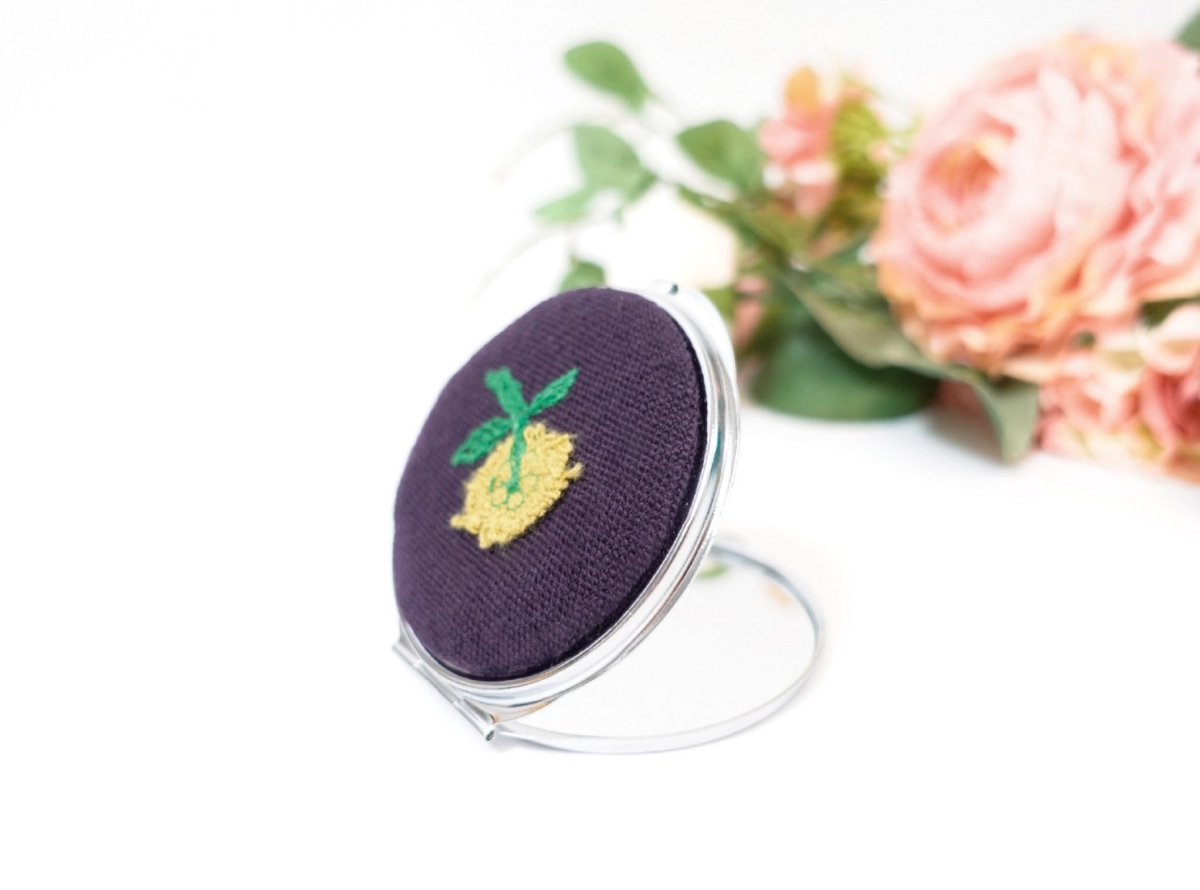 画像4: 丸型/大サイズ（70mm）/ラウンドコンパクトミラー型紙・資材キット（型紙＆レシピプレゼント） (4)