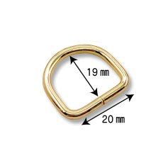 画像3: Dカン 内径20mm＜ライトゴールド/シルバー＞オーバルタイプ/2個入り (3)