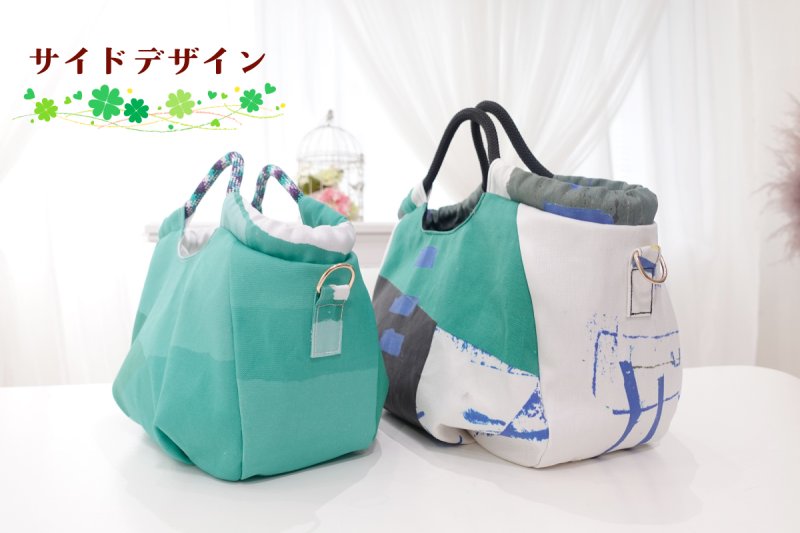 画像2: Clover(クローバー)バルーンフォルムの持ち手ロープトート&ショルダーバッグ型紙【2サイズ展開】