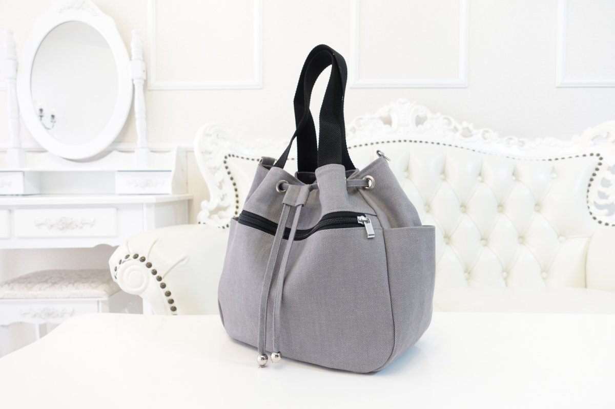 画像15: Mabel（メイベル）【型紙】ドローストリングバッグ｜持ち手・トートアレンジ対応型紙 (15)