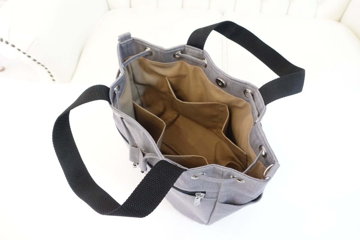 画像5: Mabel（メイベル）【型紙】ドローストリングバッグ｜持ち手・トートアレンジ対応型紙 (5)