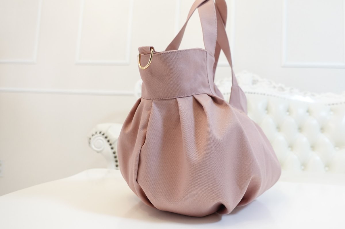 画像5: Amber（アンバー）【型紙】底タックのバルーントートバッグ型紙 (5)