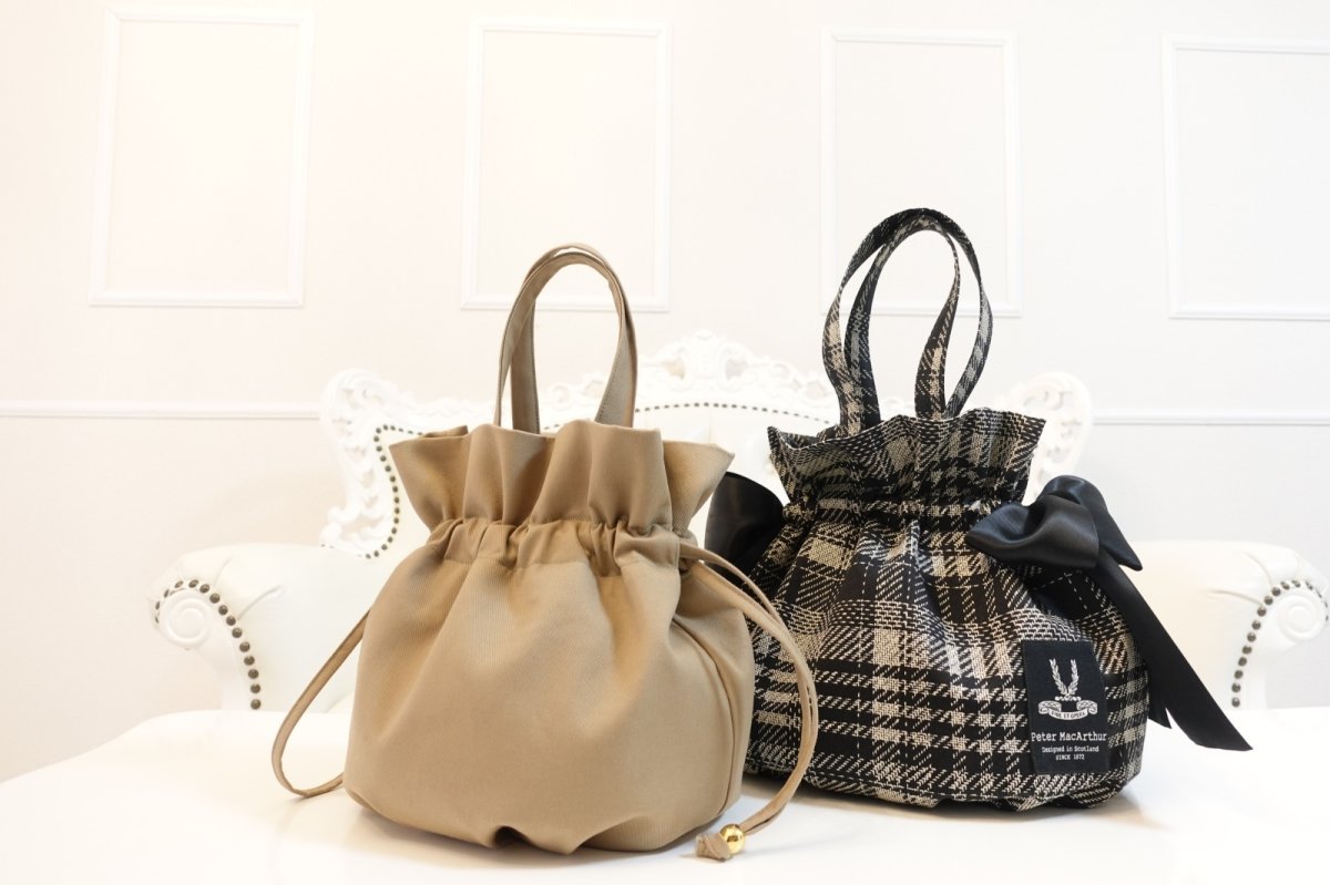 画像13: Fairy（フェアリー）【型紙】底タックのドローストリングバッグ型紙 (13)