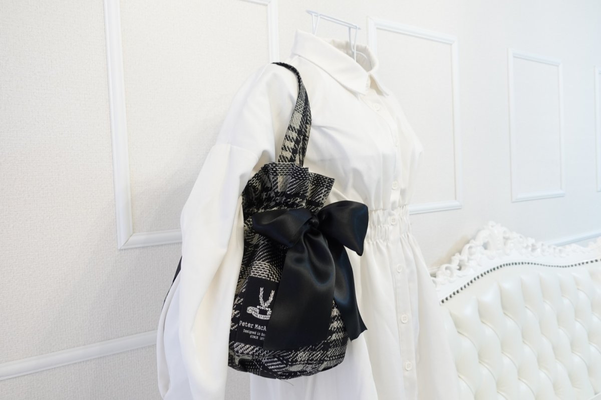 画像11: Fairy（フェアリー）【型紙】底タックのドローストリングバッグ型紙 (11)