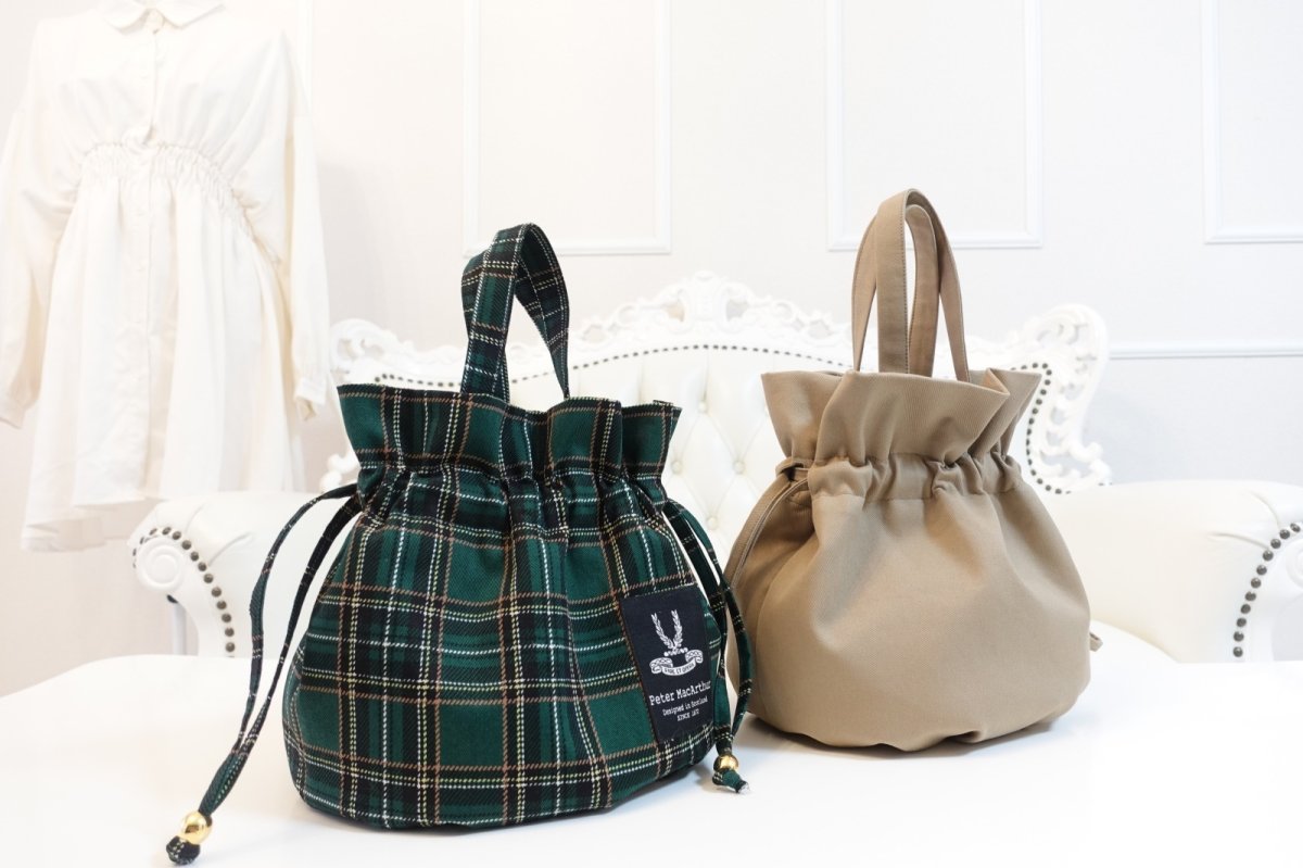 画像12: Fairy（フェアリー）【型紙】底タックのドローストリングバッグ型紙 (12)