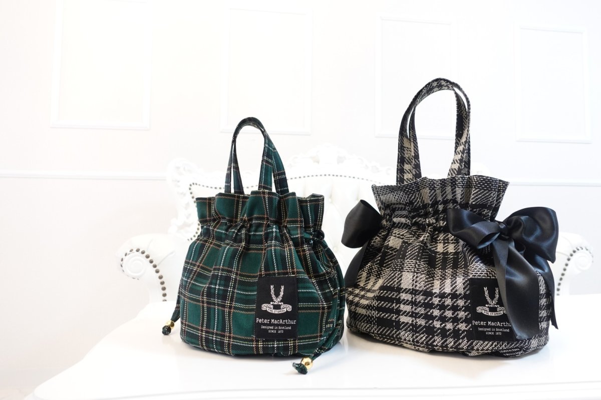 画像4: Fairy（フェアリー）【型紙】底タックのドローストリングバッグ型紙 (4)