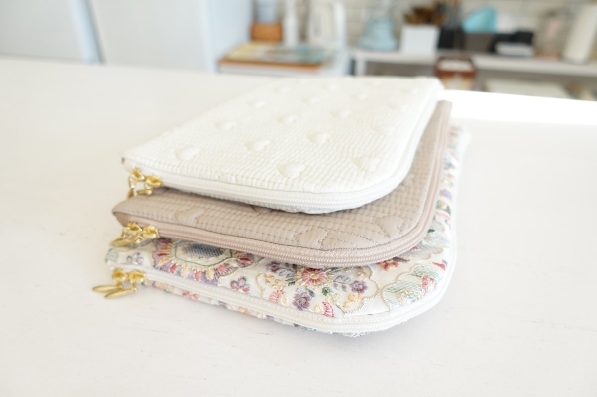 画像4: 【2/9再販スタート】MMZ-165　Felicità（フェリーチェ）大切なものをまとめる！マルチポーチ型紙（診療ポーチ・母子手帳ケース・パスポートケース）3サイズ展開 (4)