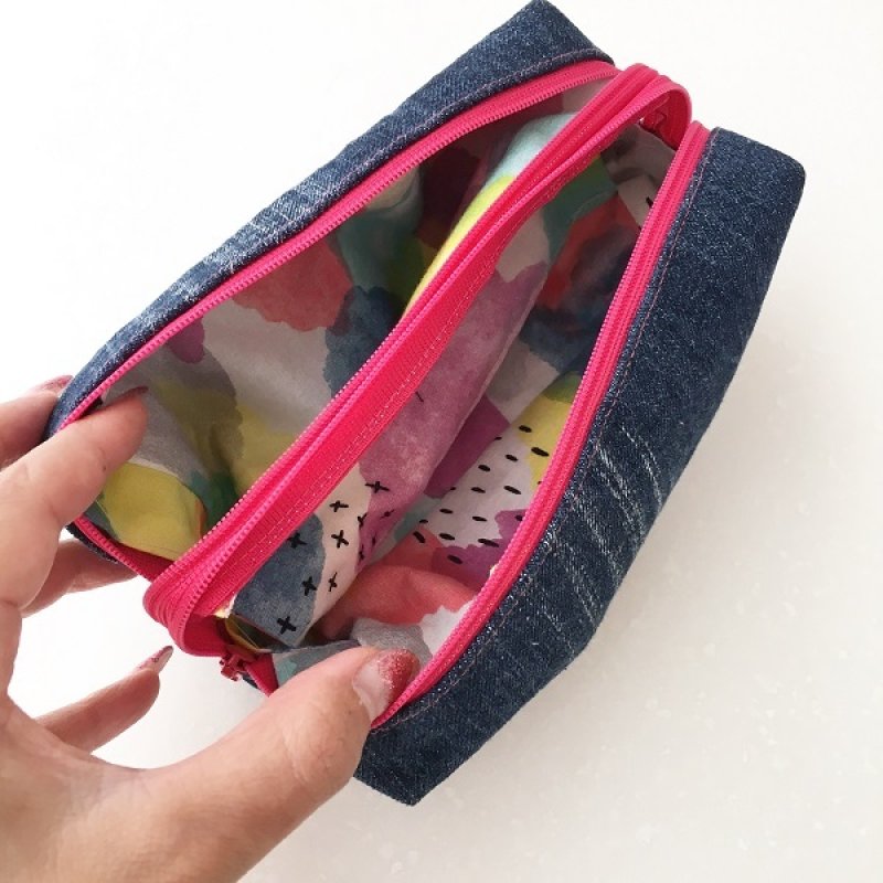 画像2: 「MMZ-53 Fiona(フィオナ)ダブルファスナーポーチ・型紙・パターン(3サイズ展開)