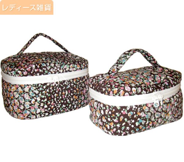 カントリー mimi&pinkle ミミ&ピンクル パッチワークバニティポーチ